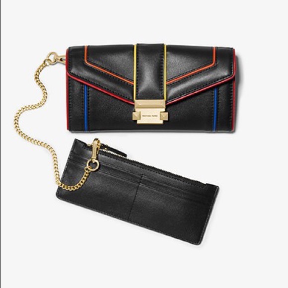 MK Whitney Large Rainbow Quilted Leather Chain - Picture 8 of 8